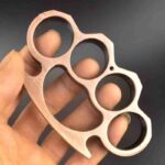 Colorful thickened finger tiger four-finger martial arts fight iron four-finger self-defense hand buckle fist buckle alloy self-defense equipment hand brace - immagine 4