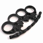 Four-fingered white bone fine hand buckle fist ring finger tiger metal hand support child fist buckle finger ring martial arts fight knuckle copper sleeve - immagine 5