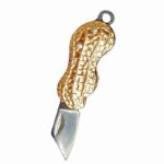 Outdoor Creative Peanut Shaped Mini Key Pocket Knife Stainless Steel Portable Folding Knife Cutter Necklace Knife Fruit Knife - immagine 10