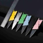 Foldable blade pocket credit card knife，sharp wallet hidden utility knives