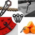 Outdoor EDC Self Defence Weapons Multifunctional Stainless Steel Hair Clip Hairpin Personal Defense Keychain Tool - immagine 6
