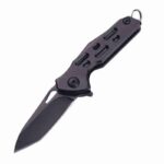 Outdoor survival EDC tool folding knife, Stainless steel mini knife, Keychain pendant knife - immagine 2