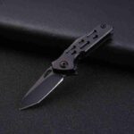 Outdoor survival EDC tool folding knife, Stainless steel mini knife, Keychain pendant knife - immagine 5