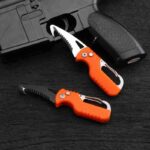 Portable Multifunctional Express Parcel Knife, Keychain, Serrated Hook, Carry-on Unpacking, Emergency Survival Tool Box Opener - immagine 11