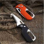 Portable Multifunctional Express Parcel Knife, Keychain, Serrated Hook, Carry-on Unpacking, Emergency Survival Tool Box Opener - immagine 8