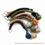 Portable Outdoor Self Defense Survive Hanging Knot Ball Hand Weaving Umbrella Rope Body Self-defense Ball Key Chain Pendant - immagine 2