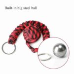 Portable Outdoor Self Defense Survive Hanging Knot Ball Hand Weaving Umbrella Rope Body Self-defense Ball Key Chain Pendant - immagine 3