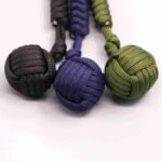 Portable Outdoor Self Defense Survive Hanging Knot Ball Hand Weaving Umbrella Rope Body Self-defense Ball Key Chain Pendant - immagine 4