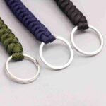 Portable Outdoor Self Defense Survive Hanging Knot Ball Hand Weaving Umbrella Rope Body Self-defense Ball Key Chain Pendant - immagine 5