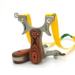 Professional Hunting Slingshot High Quality Stainless Steel Catapult with Flat Rubber Band Outdoor Shooting Game Sling Shot Set