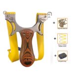 Professional Hunting Slingshot High Quality Stainless Steel Catapult with Flat Rubber Band Outdoor Shooting Game Sling Shot Set - immagine 3