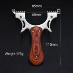 Professional Hunting Slingshot High Quality Stainless Steel Catapult with Flat Rubber Band Outdoor Shooting Game Sling Shot Set - immagine 4