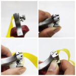 Professional Hunting Slingshot High Quality Stainless Steel Catapult with Flat Rubber Band Outdoor Shooting Game Sling Shot Set - immagine 6