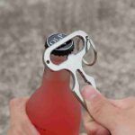 Self Defense Multitool Keychains Box Bottle Opener Flat Head Screwdriver Bit Driver EDC Hand Small Tools Survival Kit Key Ring - immagine 2