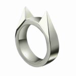 Self-Defense Rings For Women Man Metal Multifunctional Knuckle Cat Ear Shape Attack Rings Jewelry Accessories Girlfriends Gift - immagine 2