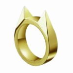 Self-Defense Rings For Women Man Metal Multifunctional Knuckle Cat Ear Shape Attack Rings Jewelry Accessories Girlfriends Gift - immagine 3
