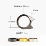 Self-Defense Rings For Women Man Metal Multifunctional Knuckle Cat Ear Shape Attack Rings Jewelry Accessories Girlfriends Gift - immagine 5