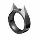 Self-Defense Rings For Women Man Metal Multifunctional Knuckle Cat Ear Shape Attack Rings Jewelry Accessories Girlfriends Gift - immagine 7