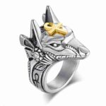 Self-defense Ring Stainless Steel Retro Wolf Knuckle Ring And  Survival Protection Ring - immagine 7