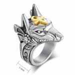 Self-defense Ring Stainless Steel Retro Wolf Knuckle Ring And  Survival Protection Ring - immagine 10
