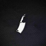 Stainless Steel Multiple Colour Sharpened Blade Tiny Mini Knife Palm Kitchen Knife Key Decoration Tool Envelope Opener Key Ring - immagine 7