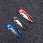 Survival Knife Mini Portable Fold Camping Tactical Folding Pocket Ring Outdoor Tools Hunting Edc Stainless Steel Key - immagine 2