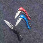 Survival Knife Mini Portable Fold Camping Tactical Folding Pocket Ring Outdoor Tools Hunting Edc Stainless Steel Key - immagine 7