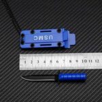 Swayboo survival knife sawtooth blade  fixed Portable Mini Necklace Small Straight Knife case Fruit Knife hunting - immagine 11