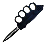 9 inch BIKER Knuckle OTF Knife&defender brass knuckle switchblade-TKT200-02 - immagine 3