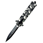 2.62 INCH Bone Handle Double Edge OTF AUTOMATIC Knife-TK113