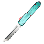 5.25 inch UTX85 otx bounty hunter OTF knife/Green Handle D/E Blade Ultra Knives -TKC369-05 - immagine 3