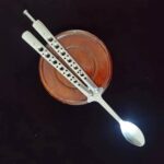 butterfly knife bottle opener/ practice butterfly knife and fork trainer balisong - immagine 10