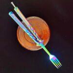 butterfly knife bottle opener/ practice butterfly knife and fork trainer balisong - immagine 4