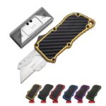 OTF utility knife，pocket edc razor Double Action Auto switchblade Cutting knives for men - immagine 5