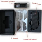 OTF utility knife，pocket edc razor Double Action Auto switchblade Cutting knives for men - immagine 6