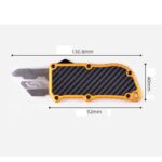 OTF utility knife，pocket edc razor Double Action Auto switchblade Cutting knives for men - immagine 3