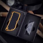 OTF utility knife，pocket edc razor Double Action Auto switchblade Cutting knives for men - immagine 4