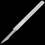 10pcs Carbon Steel Surgical Scalpel Blades + 1pc Handle Scalpel DIY Cutting Tool PCB Repair Animal Surgical Knife - immagine 3