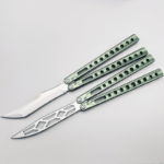 7075 Aluminum Clone Balisong Flipper Butterfly Trainer Knife Lining Handle Bushings System - immagine 4