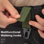 1PC Carabiner High Strength Nylon Key Hook MOLLE Webbing Buckle Hanging System Belt Buckle Hanging Hiking Camping Accessories - immagine 2