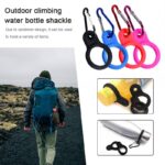 1PC High Quality Aluminum Sports Kettle Buckle Outdoor Carabiner Water Bottle Holder Rubber Buckles Hook Camping Hiking Tool - immagine 3
