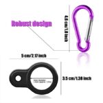 1PC High Quality Aluminum Sports Kettle Buckle Outdoor Carabiner Water Bottle Holder Rubber Buckles Hook Camping Hiking Tool - immagine 4