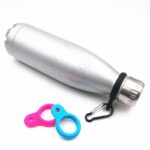 1PC High Quality Aluminum Sports Kettle Buckle Outdoor Carabiner Water Bottle Holder Rubber Buckles Hook Camping Hiking Tool - immagine 6