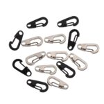 2/4Pcs D Carabiner D-Ring Key Chain Spring Clips Mini Aluminium Alloy Hang Buckle Survival EDC Gear Outdoor Camping Keyring Tool - immagine 3