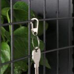 2/4Pcs D Carabiner D-Ring Key Chain Spring Clips Mini Aluminium Alloy Hang Buckle Survival EDC Gear Outdoor Camping Keyring Tool - immagine 5