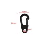 2/4Pcs D Carabiner D-Ring Key Chain Spring Clips Mini Aluminium Alloy Hang Buckle Survival EDC Gear Outdoor Camping Keyring Tool - immagine 6