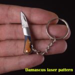 21 Styles Mini Brass Wood Folding Knife Acrylic Sharp EDC Self-defense Portable Keychain Hanging Outdoor Unboxing Knife - immagine 6