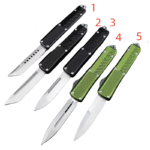 5.75 Inch OTF Pocket Hunting Knives 440 Rounds Black Blade Zinc Aluminum Alloy Handle Multifunctional EDC Tool -TKS220