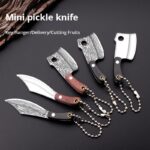 3pcs Stainless Steel Knife Mini Vegetable Knife Implies Wealth Knife Disassembly and Delivery Non Folding Creative Pendant Knife