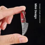3pcs Stainless Steel Knife Mini Vegetable Knife Implies Wealth Knife Disassembly and Delivery Non Folding Creative Pendant Knife - immagine 5